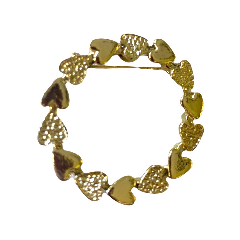 Gerrys Heart circle brooch